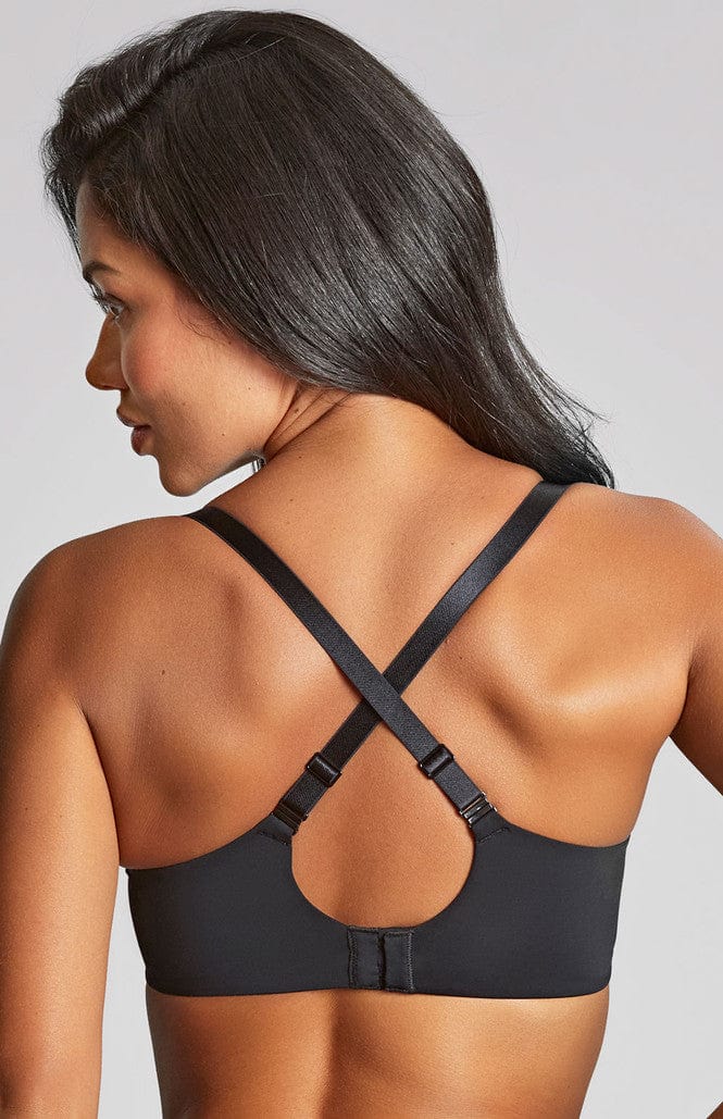 Panache 365 Moulded T-Shirt Bra Black Back View | EnVie Lingerie