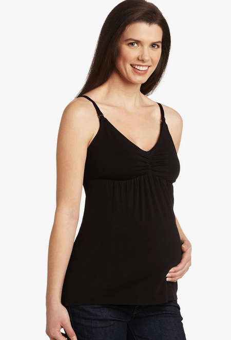 Carriwell Non Wired Nursing Bras Hotmilk Shine Nursing Camisole with built in bra