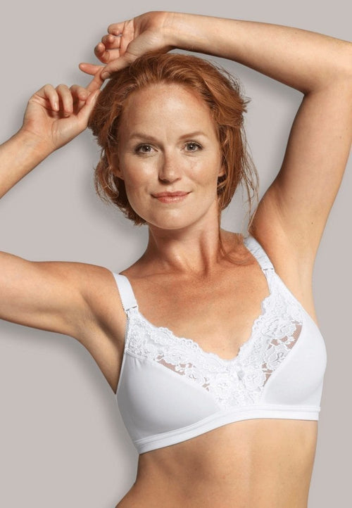 Carriwell Bras 32D / White Carriwell Lace Drop Cup Bra