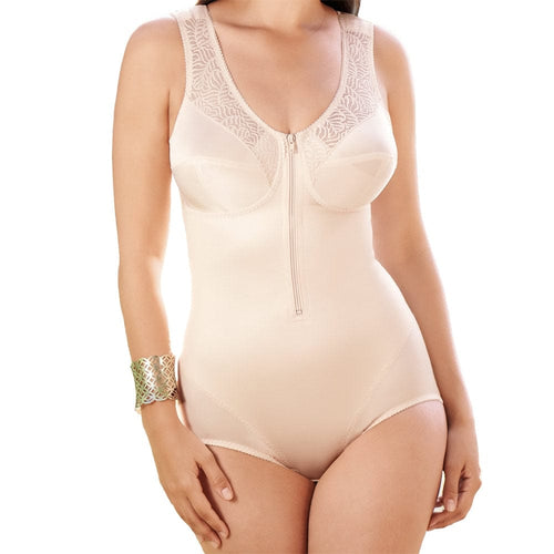 Anita Corselettes, Bodies & All-in-Ones 36B / Angelskin Front Fastening Mylena Corselet with Zip