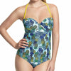 Cleo Swimwear 34DD / Multi Cleo Carmen Bandeau Swimsuit