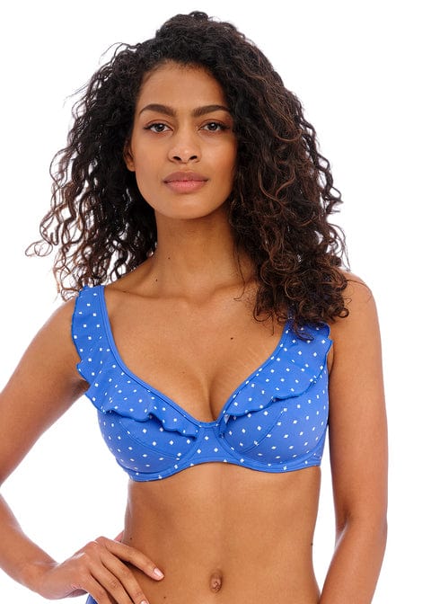 Freya Swimwear 28D / Azure Polka Dot Freya Jewel Cove Bikini Top Azure