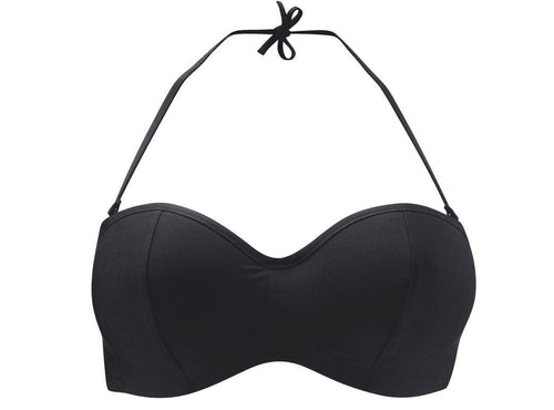 Panache Swimwear 30D / Black Panache Holly Bandeau Strapless Bikini Top