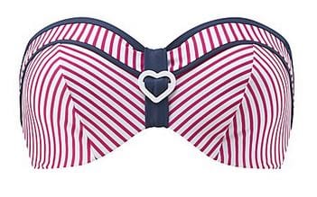 Cleo Swimwear 30D / Strawberry Cleo Lucille Bandeau Bikini Tops