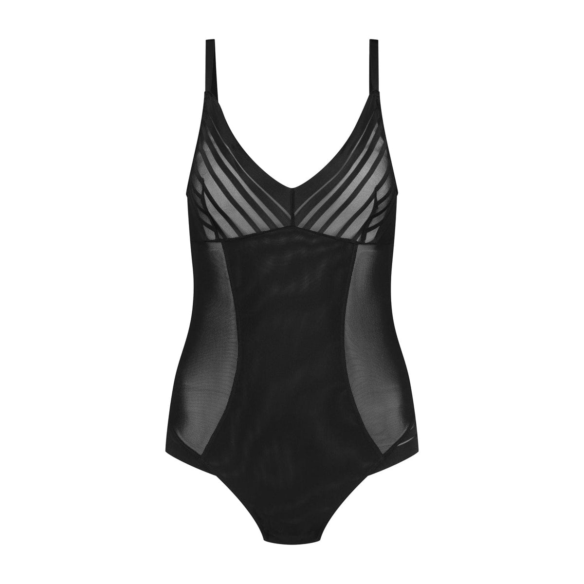 Bye Bra Corselettes, Bodies & All-in-Ones Black / S Bye Bra Powermesh Bodysuit