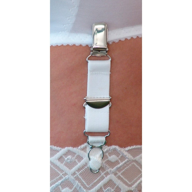 Berdita Suspender Long / White Berdita Metal Suspender Clip