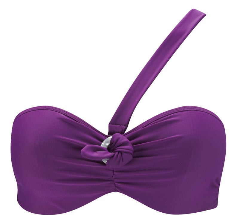 Panache Swimwear 30D / Purple Panache Swimwear Bandeau Bikini Top Sophia