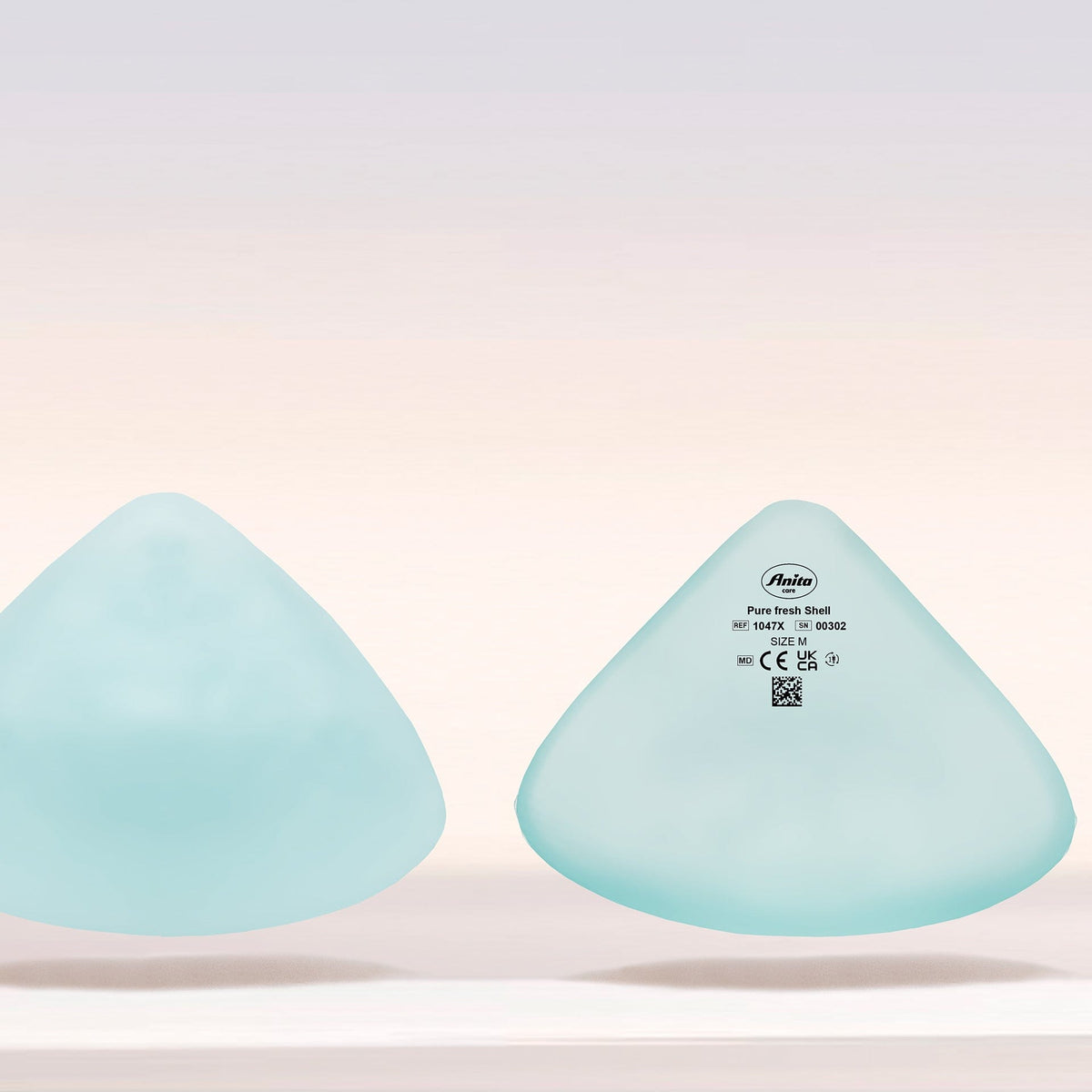 Anita Pure Fresh Shell SIL Form Style 1047X triangular breast prosthesis