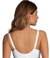 Anita Basic Underwired Nursing Bra White Back | EnVie Lingerie