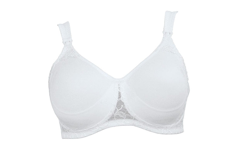 Anita Basic Wirefree Nursing Bra White Front | EnVie Lingerie