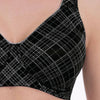 Anita Twin art bra Black & Grey close up | EnVie Lingerie