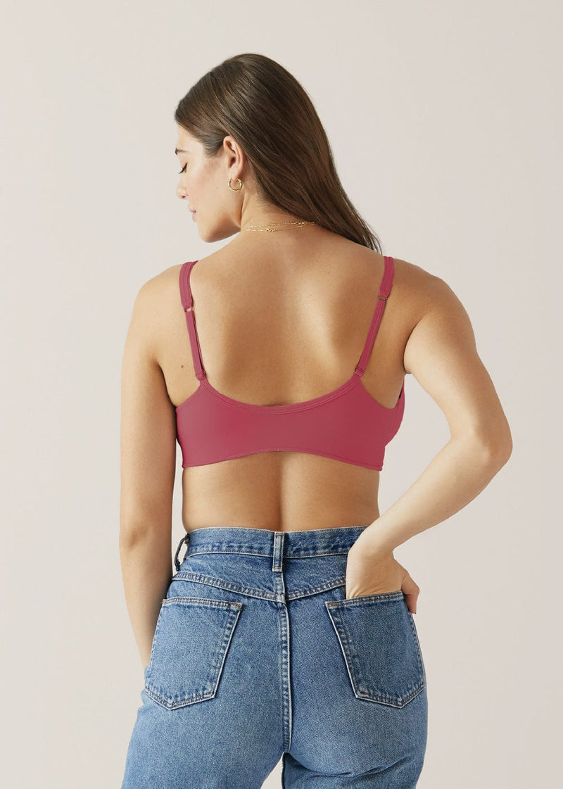 Bravado Ballet Nursing Bra Lipstick Back View | EnVie Lingerie