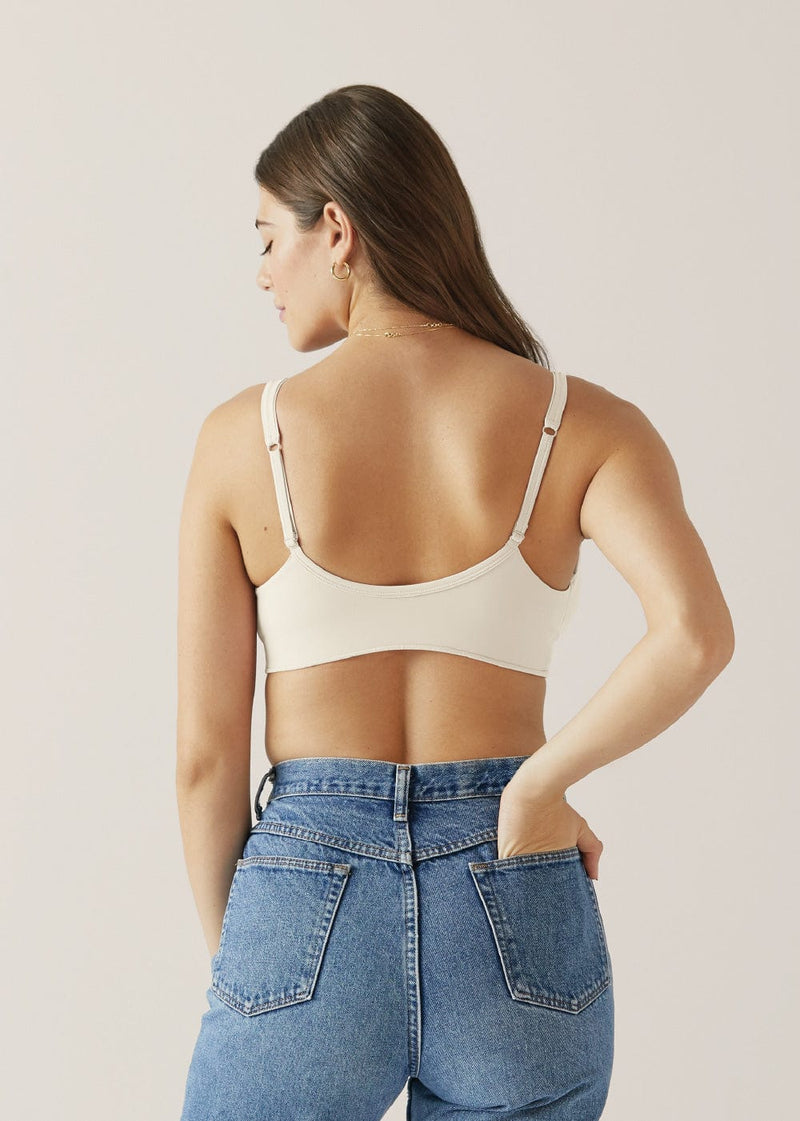 Bravado Ballet Nursing Bra Antique White Back View| EnVie Lingerie