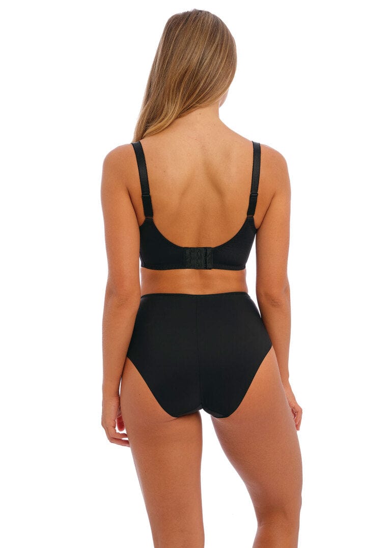 Fantasie Illusion Black Side Support Bra Black Back | EnVie Lingerie
