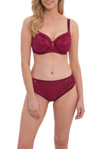 Fantasie Lingerie Illusion Berry Underwired side Support Bra and Brief