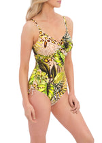 Fantasie Swim Kabini Oasis Multi uw Twist Front Swimsuit with Adjustable Leg Side View