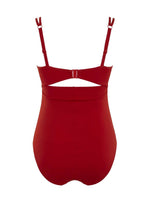 Panache Anya Riva Balconnet Underwired Swimsuit Red Back view