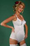 Silhouette Madam X Pantie Corselette White Side View | EnVie Lingerie