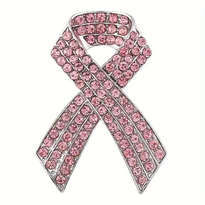 Pink Ribbon Brooch - Breast Cancer Awareness Month – Envie