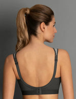 Anita Active Extreme Control Grey Heather Back View | EnVie Lingerie
