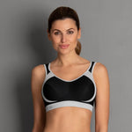 Anita Active Extreme Control Sports Bra Black Front View | EnVie Lingerie