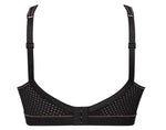 Anita Active Extreme Control Sports Bra Black & Gold Back View | EnVie Lingerie