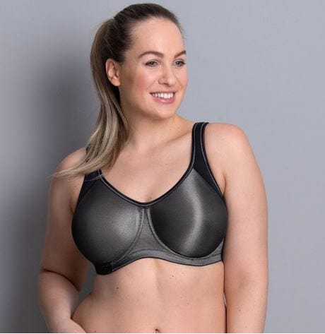 Anita Active Momentum High Impact Underwired Sports Bra Black Front View | Envie Lingerie