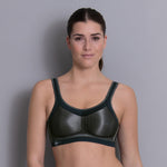 Anita Active Momentum Sports Bra Black front view | EnVie Lingerie