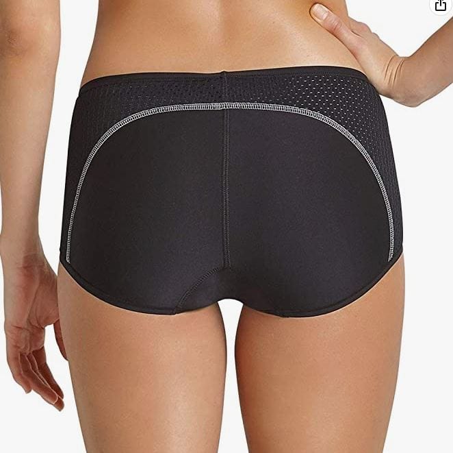 Anita Active Sports Panty Shorts Black Back View | Envie Lingerie