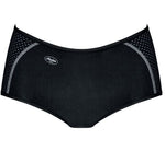 Anita Active Sports Panty Shorts Black Front View Flat | EnVie Lingerie