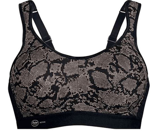 Anita Extreme Control Sports Bra Python Close Up | EnVie Lingerie