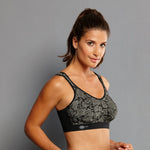 Anita Extreme Control Sports Bra Python Front | Envie Lingerie