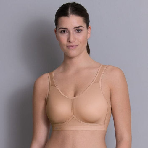 Anita Active Light & Firm Sports Bra Deep Sand Front View | EnVie Lingerieie