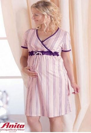 Anita Maternity & Nursing Nightwear S/M / Pink/Purple Anita Maternity & Nursing Nightie