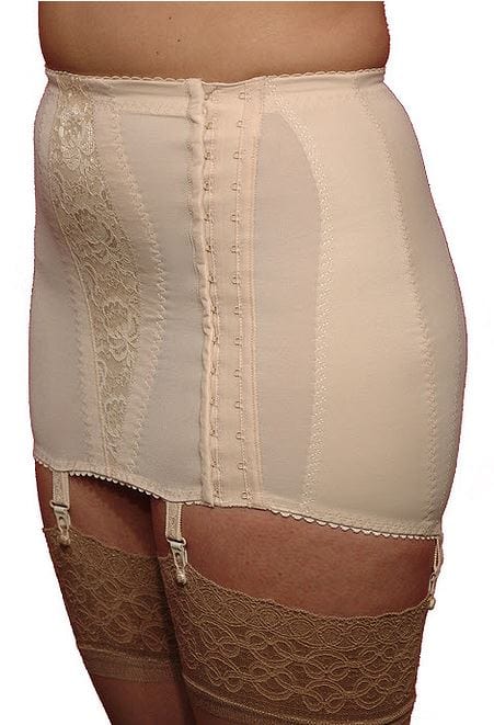 Berdita Open Hook Side Girdle Beige