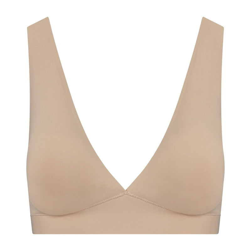 Bye Bra Bras Beige / S Bye Bra Bra Top Deep Plunge