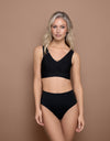 Bye Bra Bras Black / S Bye Bra Bra Top V-Neck