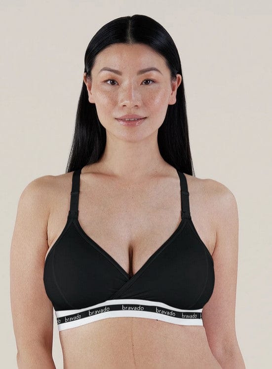 Bravado Original Nursing Bra Black Front | EnVie Lingerie