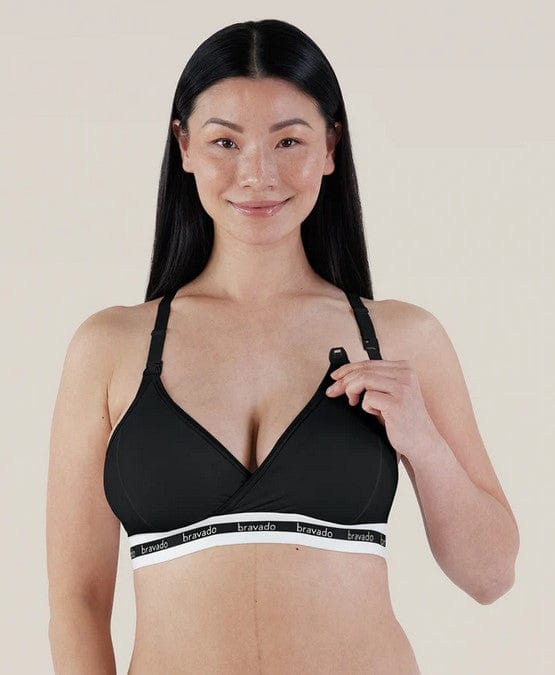Bravado Original Nursing Bra Black Front View | EnVie Lingerie