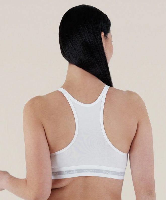 Bravado Original Nursing Bra White Back View | EnVie Lingerie
