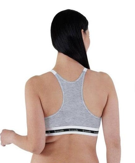 Bravado Original Nursing Bra Dove Heather Back View | EnVie Lingerie