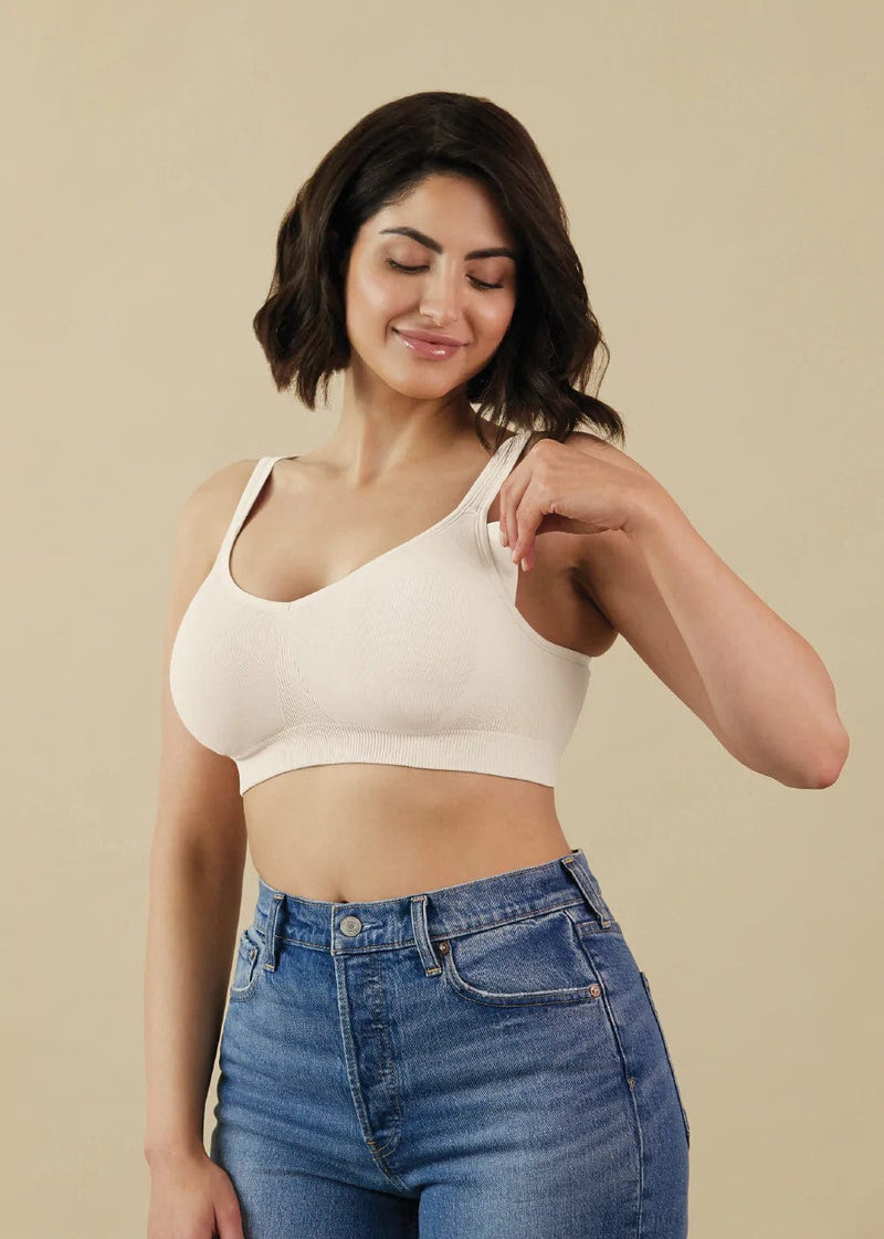 Bravado Sculpt Bra in Aantique White front view from EnVie Lingerie
