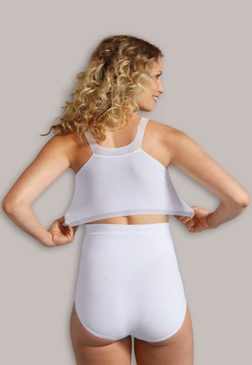 Carriwell Comfort Post Surgery Bra White Back View | EnVie Lingerie