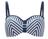 Cleo Lucille Bandeau Bikini Top Nautical