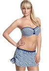 Cleo Swimwear UK 8 / Navy Multi Cleo Lucille Skirted Pant