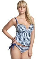 Cleo Swimwear 30FF / Navy Multi Cleo Lucille Underwired Tankini Top