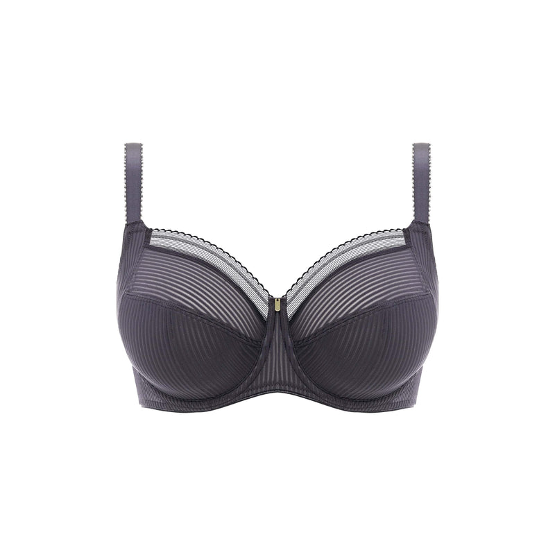 Fantasie Fusion Slate Underwired Full Cup Side Support Bra Slate close up | EnVie Lingerie
