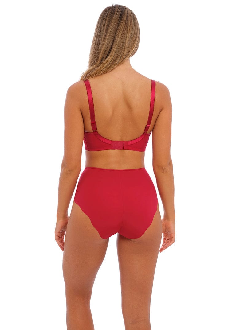 Fantasie Ana Underwired Padded Half Cup Bra Red | EnVie Lingerie