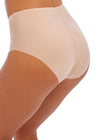 Fantasie Lingerie Envisage Naturalb Beige High Waist Brief Side View | EnVie Lingerie