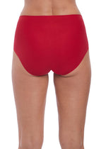 Fantasie Lingerie Smoothease Red Invisible Stretch Full Brief Back View | EnVie Lingerie